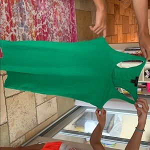 Bright Green J Crew Tank Dress